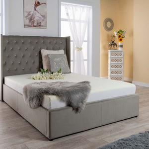 Chesterfield Velvet Ottoman Storage Bed