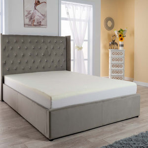 Chesterfield Velvet Ottoman Storage Bed