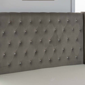 Chesterfield Velvet Ottoman Storage Bed