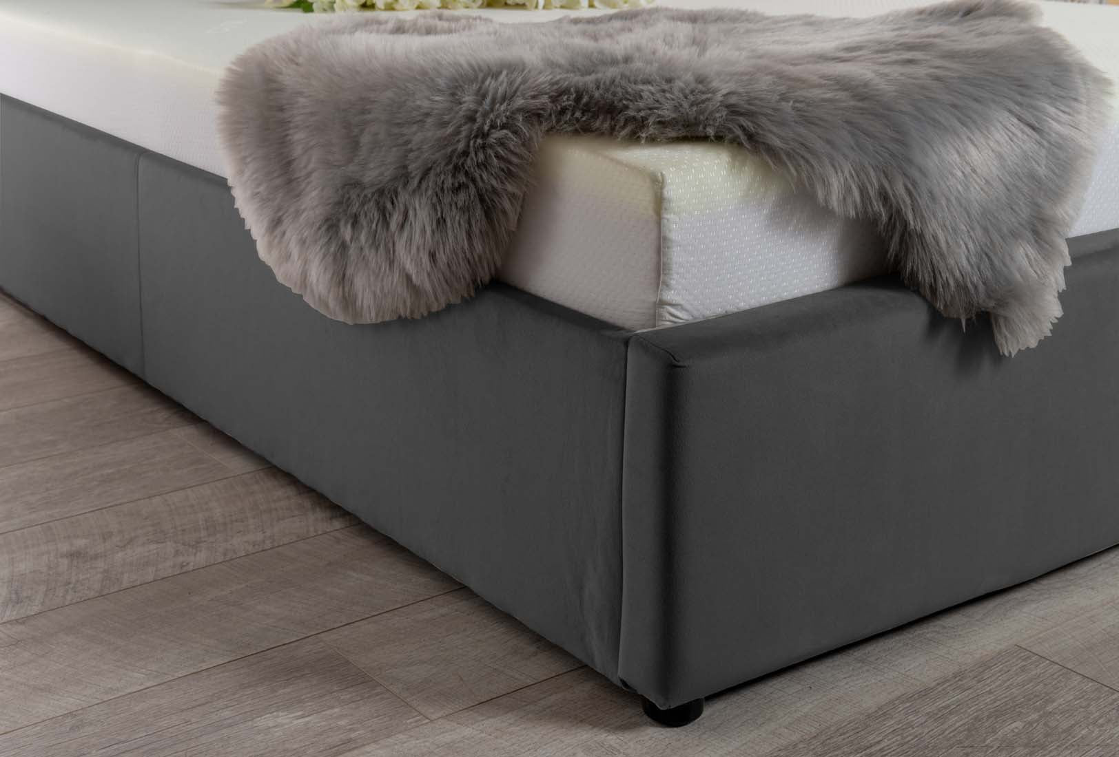 Chesterfield Velvet Ottoman Storage Bed