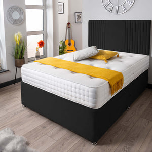 The Neda Panel Divan Bed Set Plush