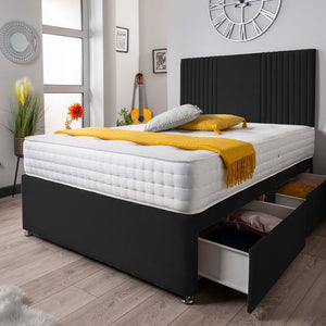 The Neda Panel Divan Bed Set Plush