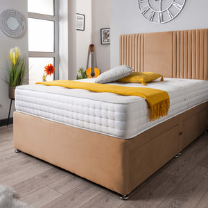 The Neda Panel Divan Bed Set Plush