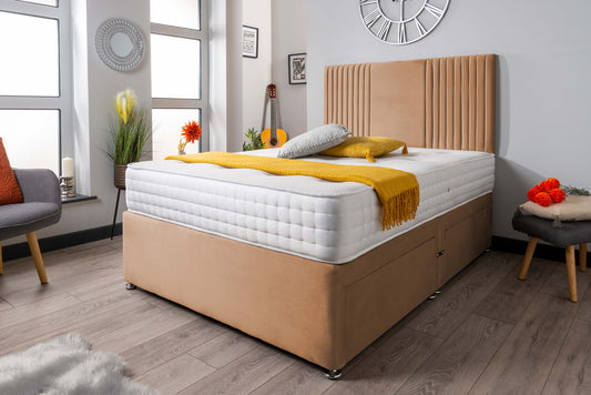 The Neda Panel Divan Bed Set Plush