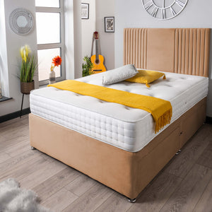 The Neda Panel Divan Bed Set Plush