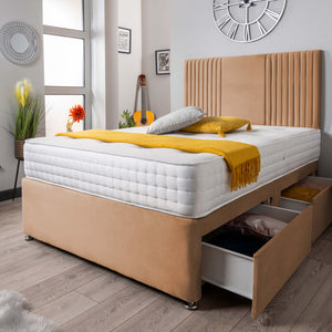 The Neda Panel Divan Bed Set Plush