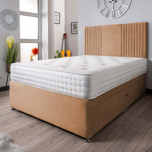 The Neda Panel Divan Bed Set Plush