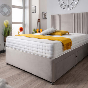 The Neda Panel Divan Bed Set Plush