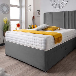 The Neda Panel Divan Bed Set Plush