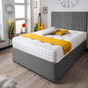 The Neda Panel Divan Bed Set Plush