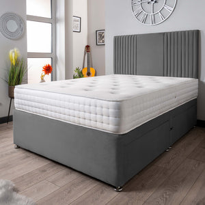 The Neda Panel Divan Bed Set Plush