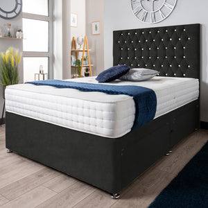 The Rhone Diamante Divan Bed Set Naples