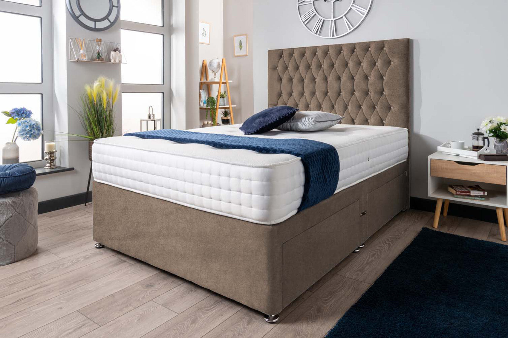 The Rhone Diamante Divan Bed Set Naples