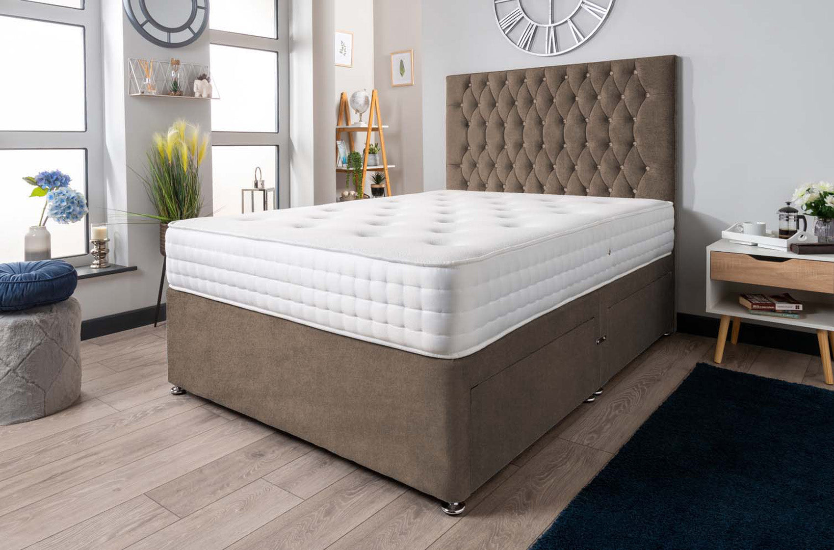 The Rhone Diamante Divan Bed Set Naples