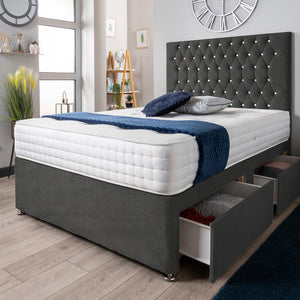 The Rhone Diamante Divan Bed Set Naples