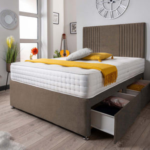 The Neda Panel Divan Bed Set Naples