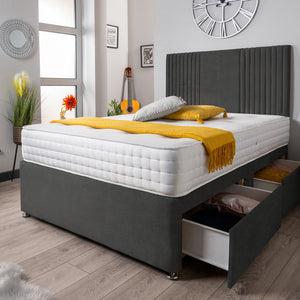The Neda Panel Divan Bed Set Naples