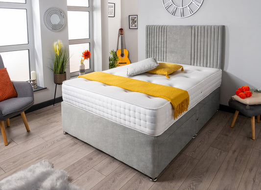 The Neda Panel Divan Bed Set Naples