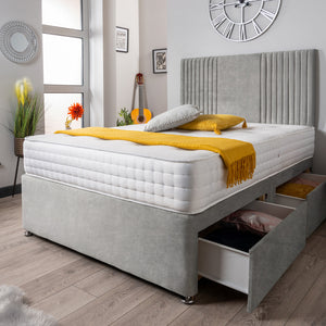 The Neda Panel Divan Bed Set Naples