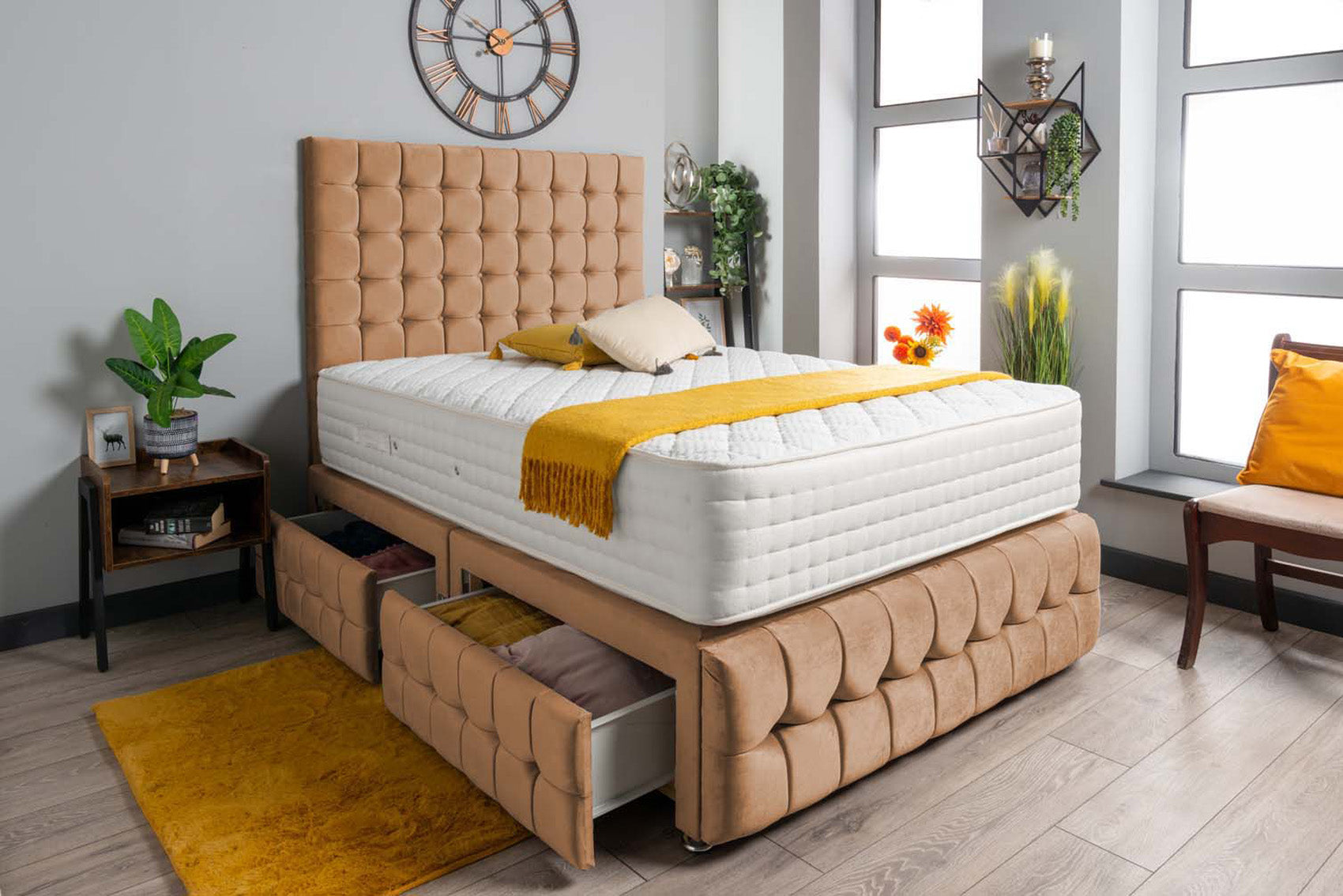 Luxury Petra Divan Bed Set Plush