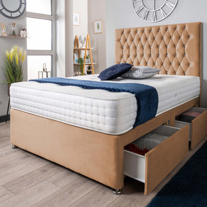 The Rhone Diamante Divan Bed Set Plush