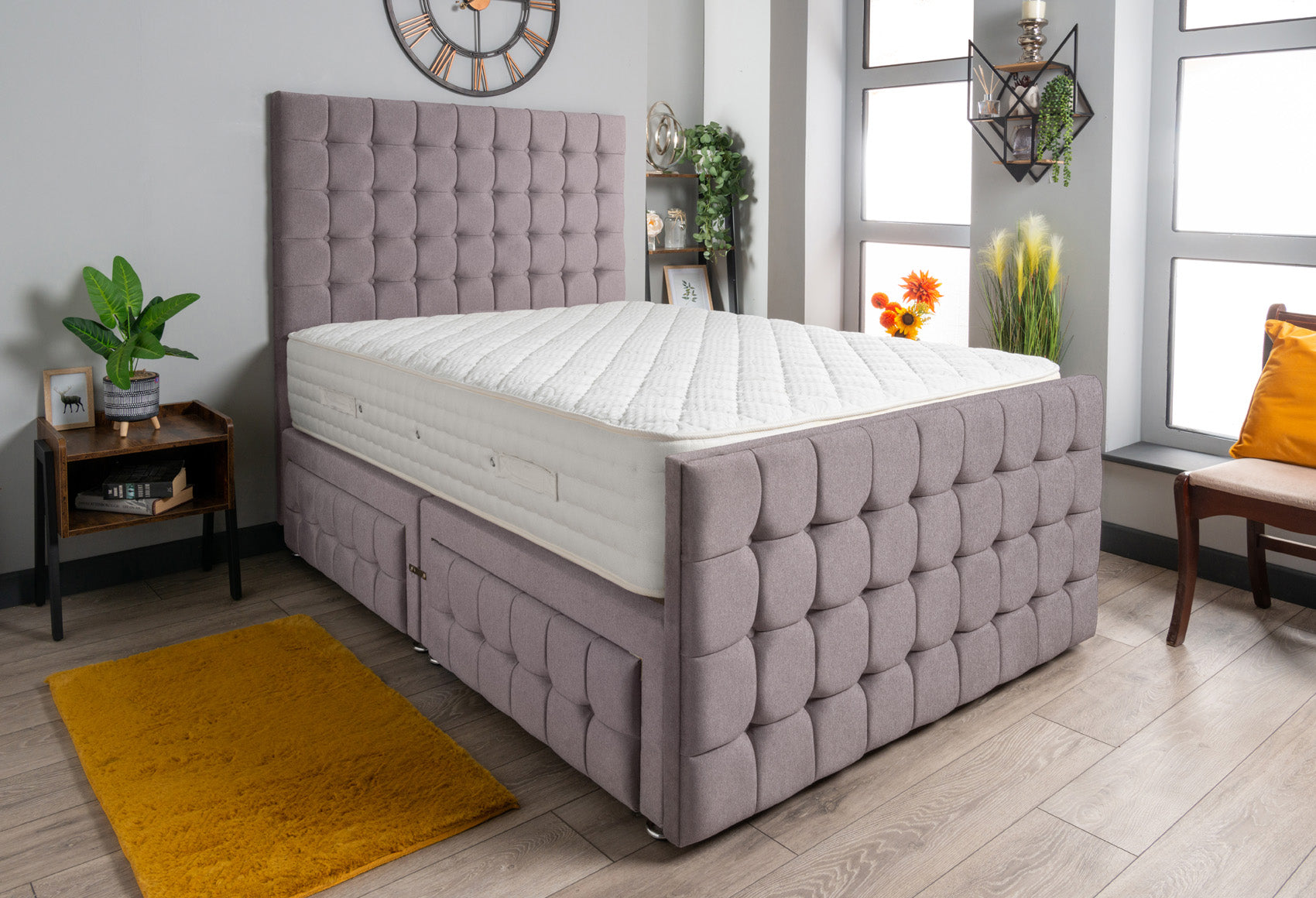 Petra Divan Bed Set Wool