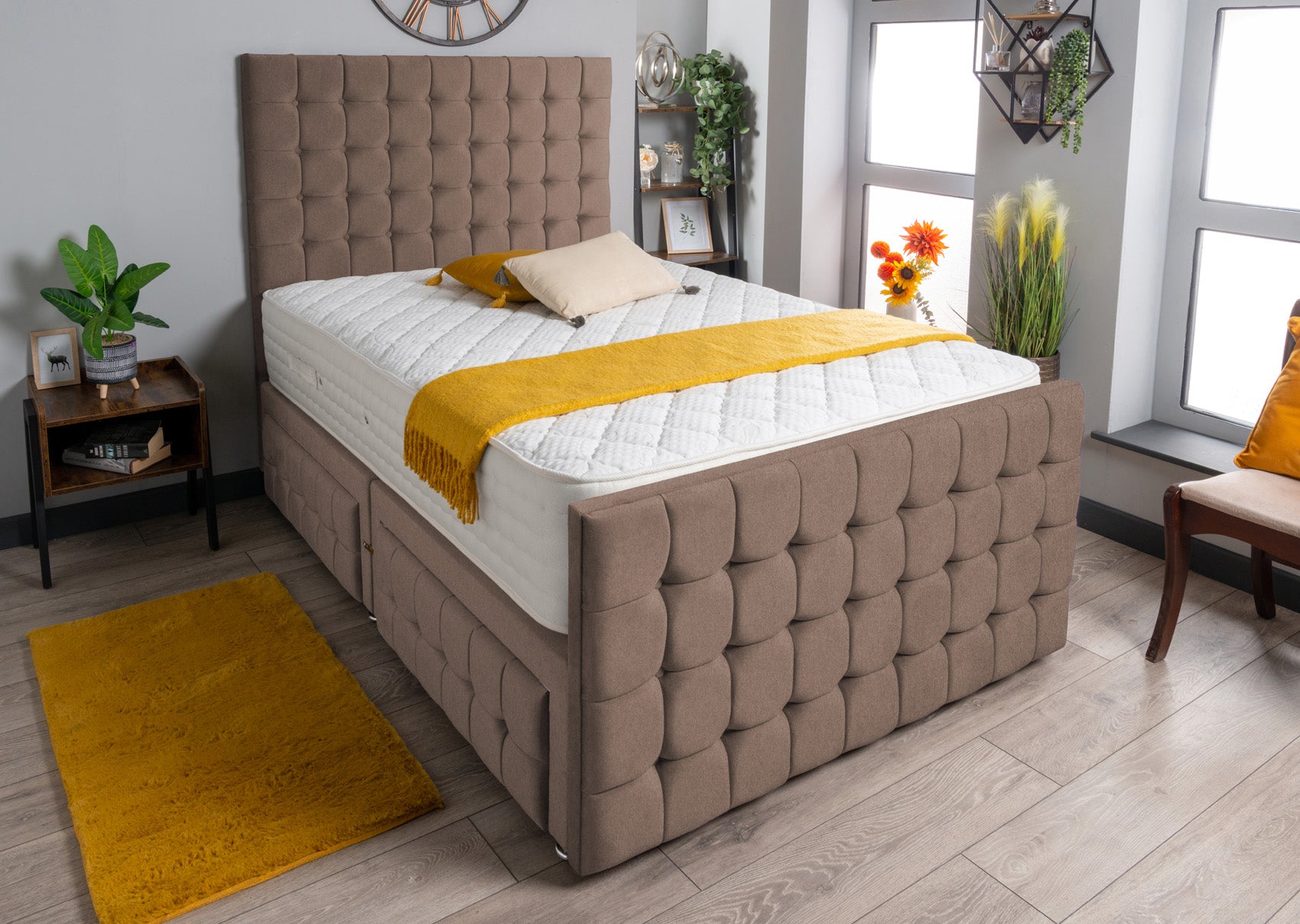 Petra Divan Bed Set Wool