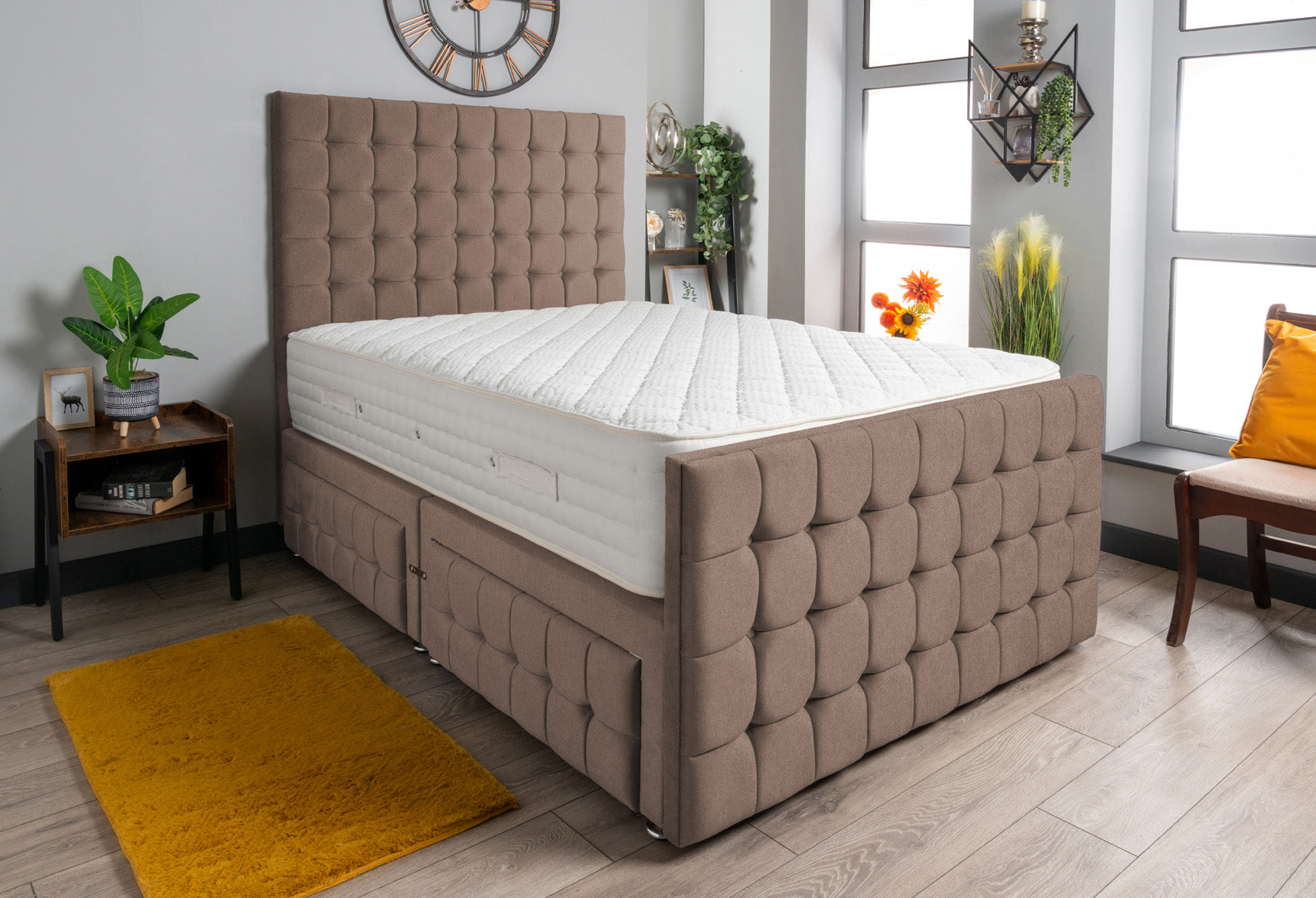 Petra Divan Bed Set Wool