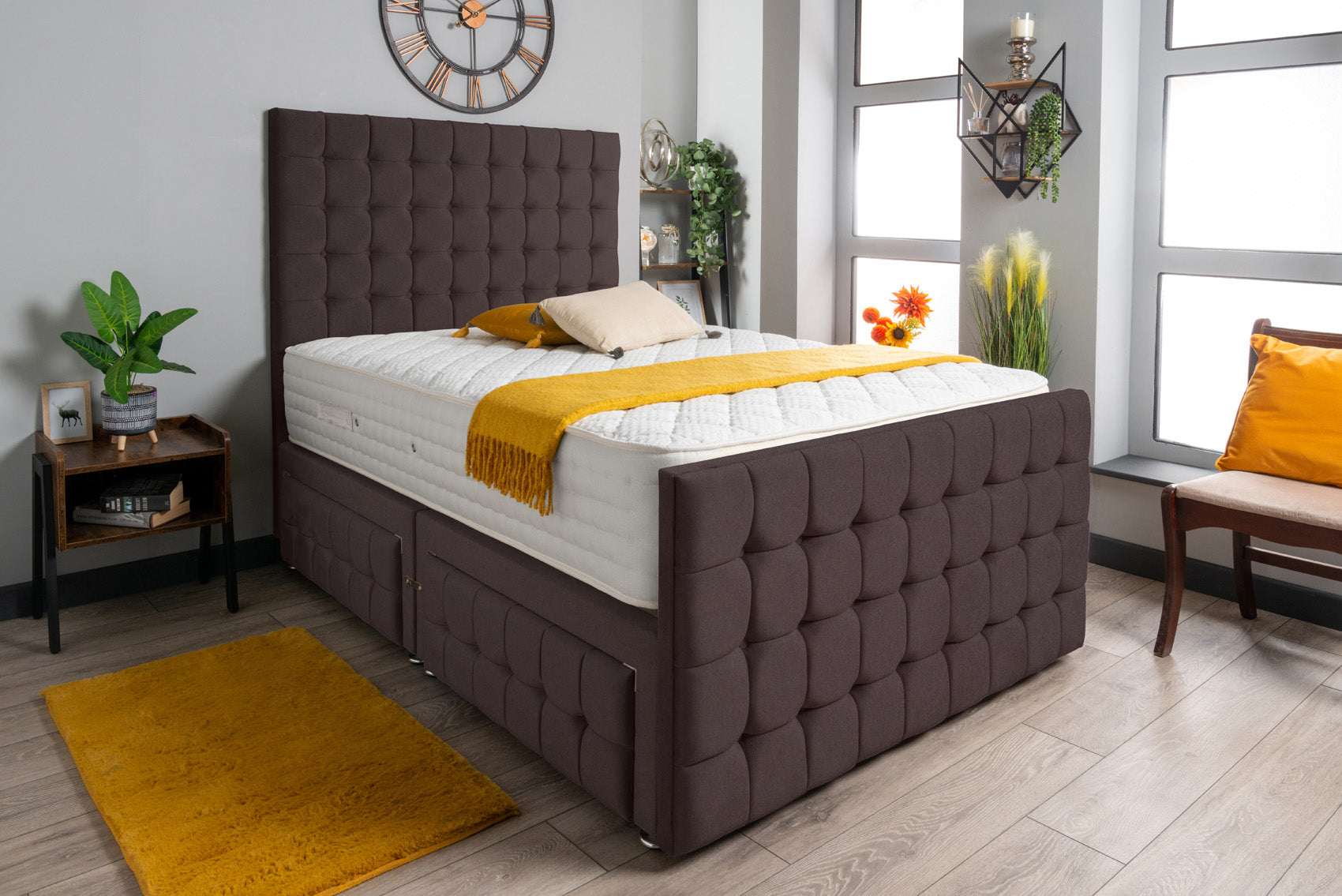 Petra Divan Bed Set Wool