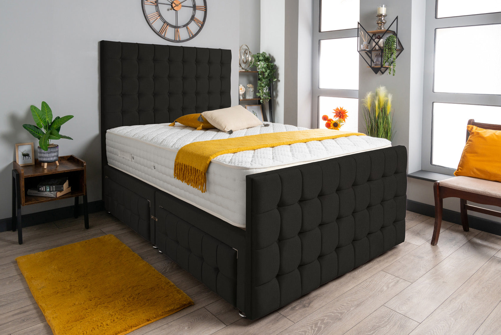 Petra Divan Bed Set Wool