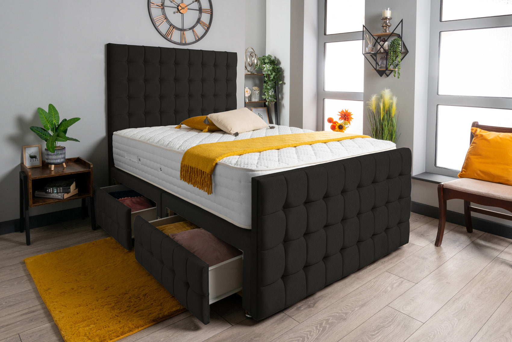 Petra Divan Bed Set Wool
