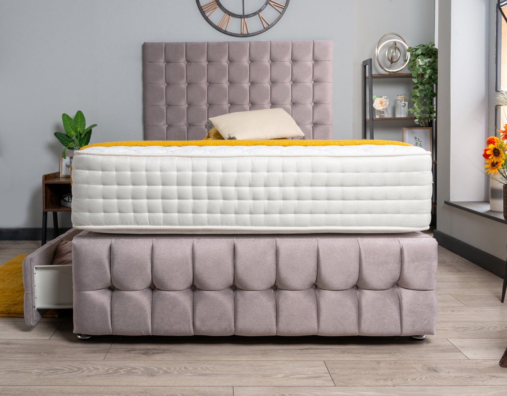 Luxury Petra Divan Bed Set Wool