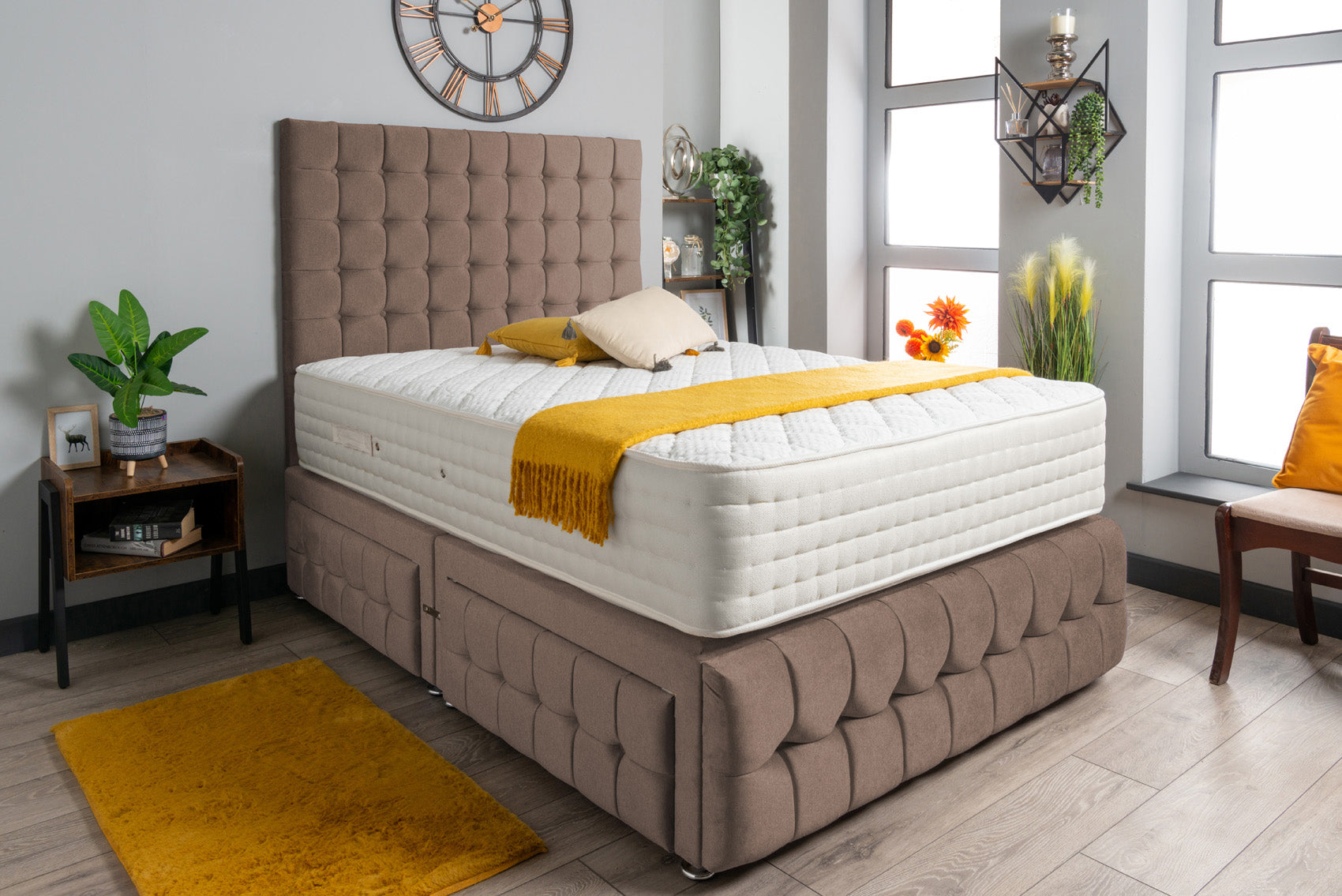 Luxury Petra Divan Bed Set Wool