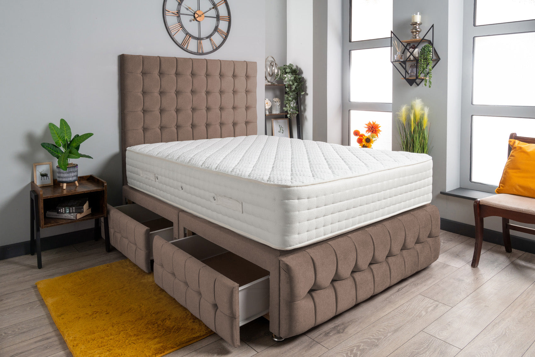 Luxury Petra Divan Bed Set Wool