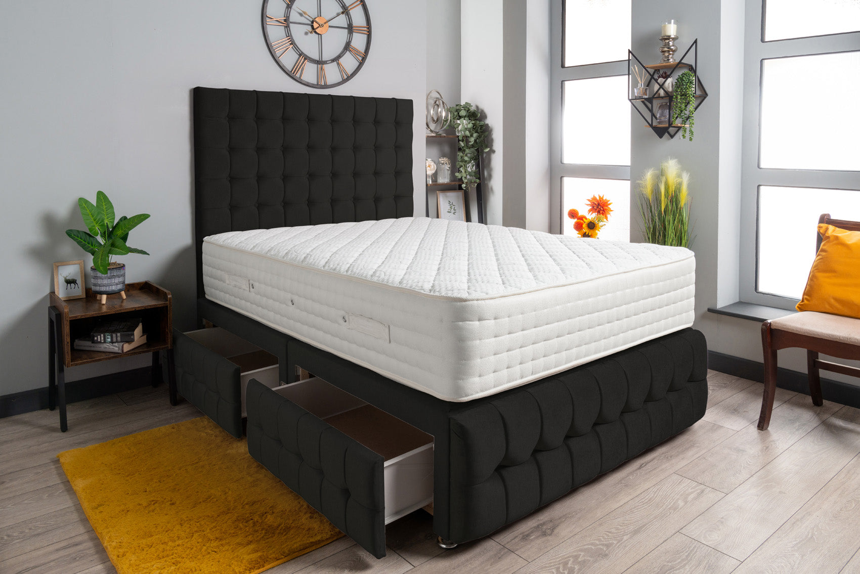 Luxury Petra Divan Bed Set Wool