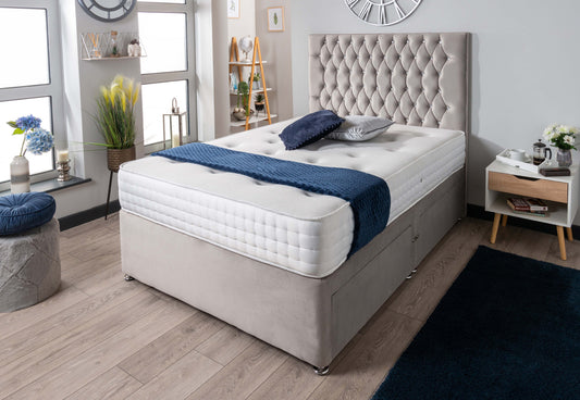 The Rhone Diamante Divan Bed Set Plush