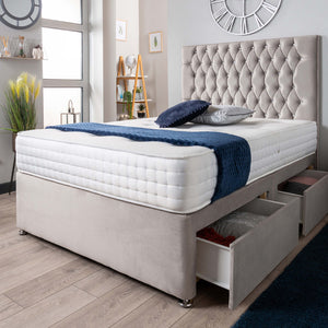 The Rhone Diamante Divan Bed Set Plush