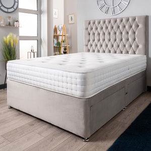 The Rhone Diamante Divan Bed Set Plush