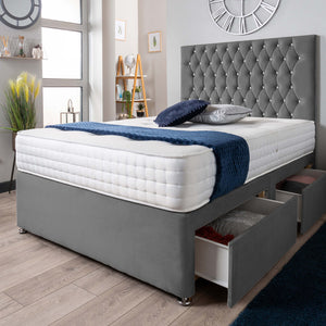 The Rhone Diamante Divan Bed Set Plush