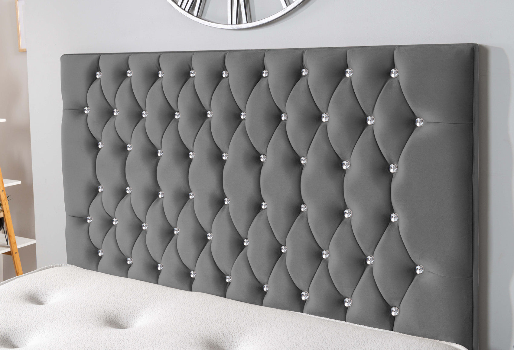 The Rhone Diamante Divan Bed Set Plush