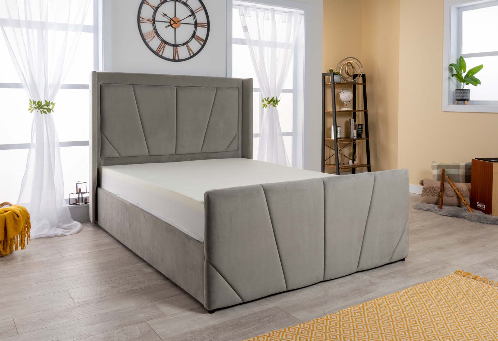 Astoria Velvet Ottoman Storage Bed