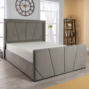 Astoria Velvet Ottoman Storage Bed