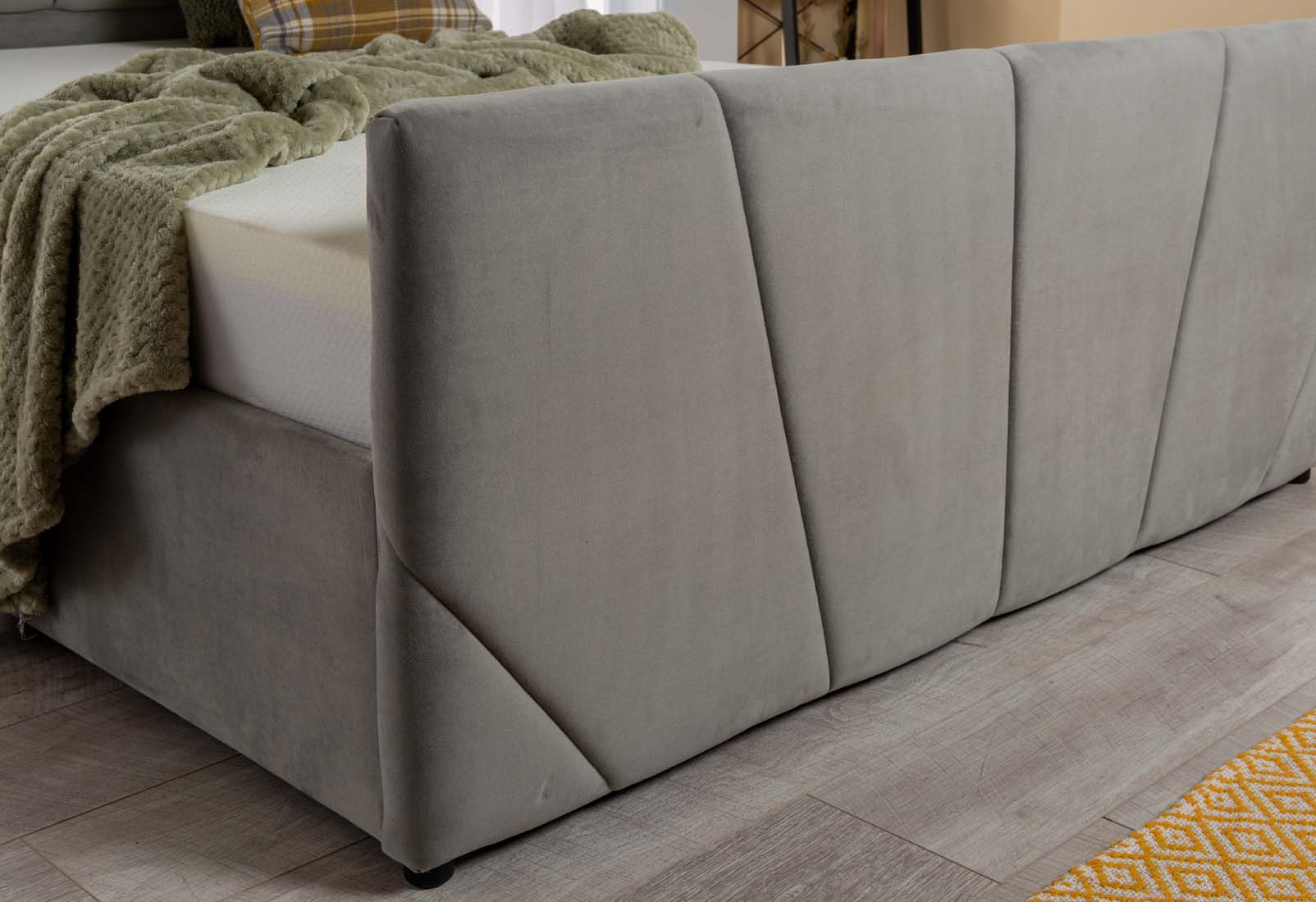 Astoria Velvet Ottoman Storage Bed