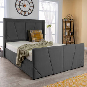 Astoria Velvet Ottoman Storage Bed