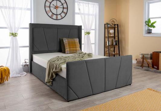 Astoria Velvet Ottoman Storage Bed