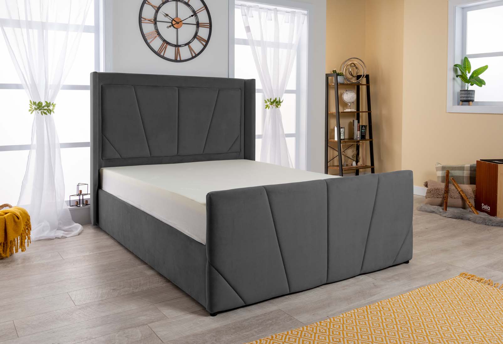 Astoria Velvet Ottoman Storage Bed