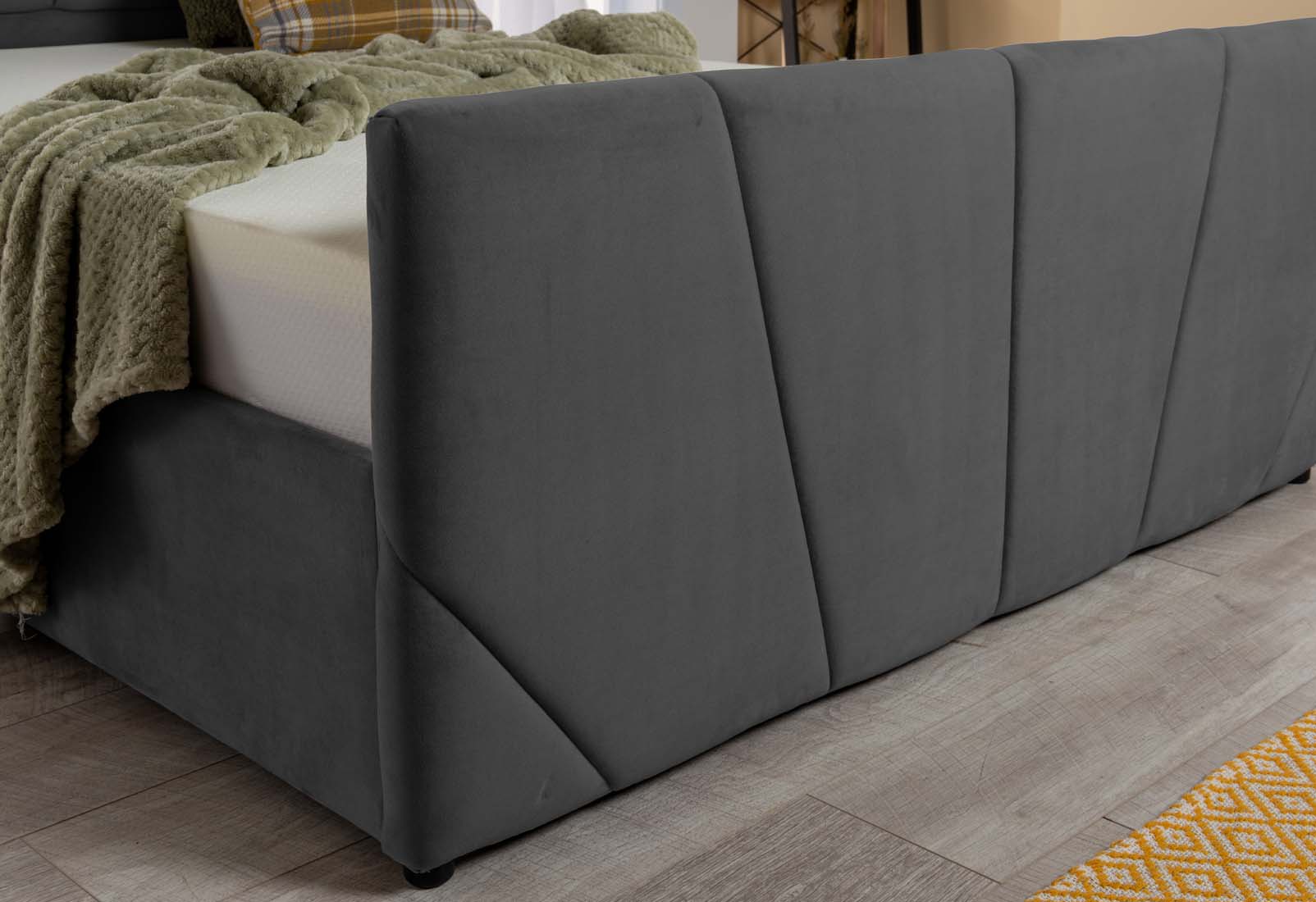 Astoria Velvet Ottoman Storage Bed