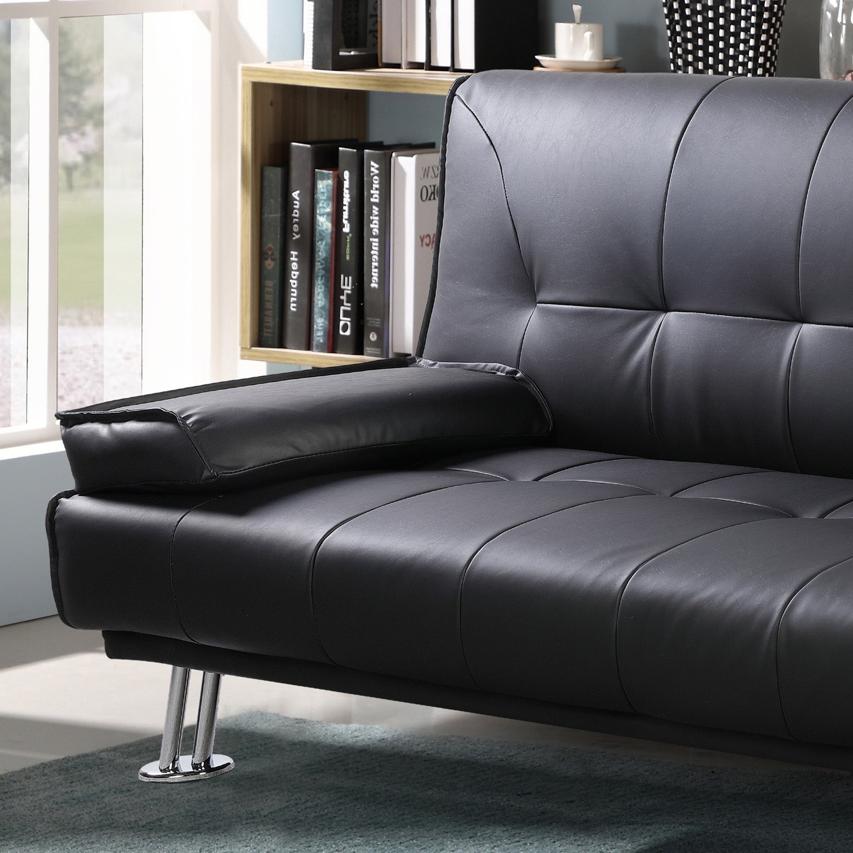 Avon Bonded Leather 3 Seater Sofa Bed