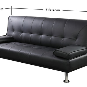 Avon Bonded Leather 3 Seater Sofa Bed