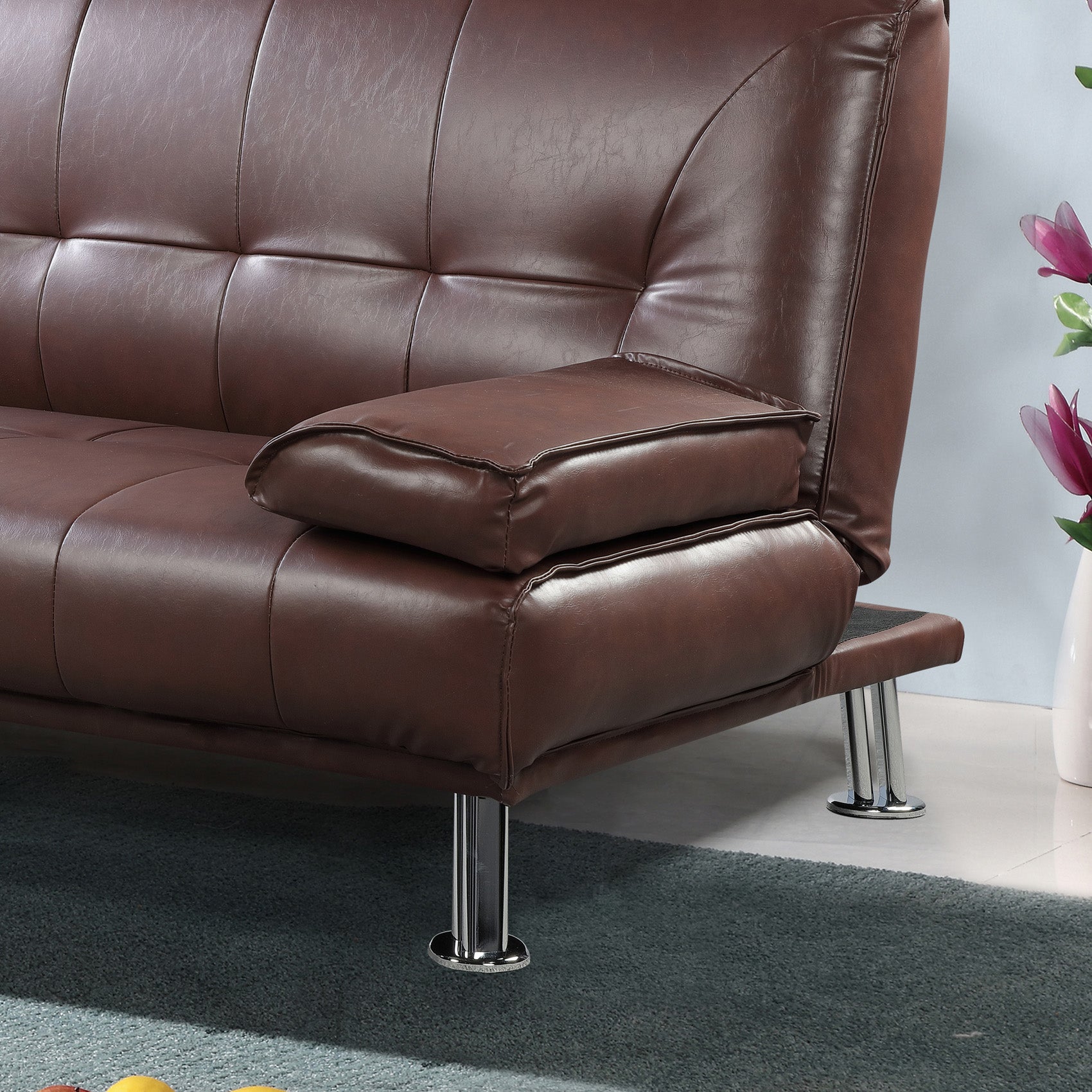 Avon Bonded Leather 3 Seater Sofa Bed